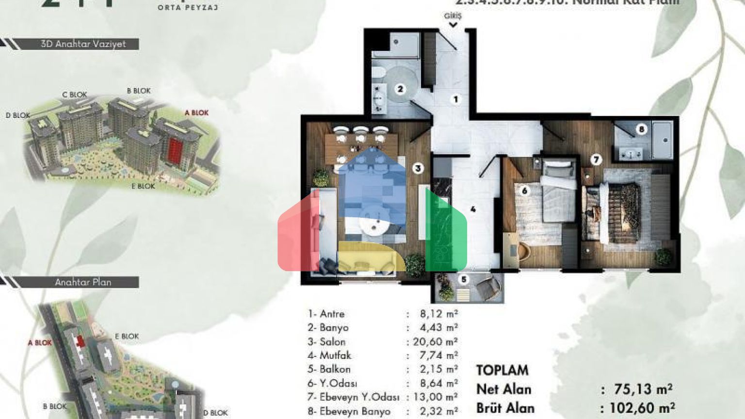 Квартира 4+1 в Стамбуле