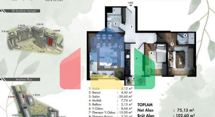 Квартира 4+1 в Стамбуле