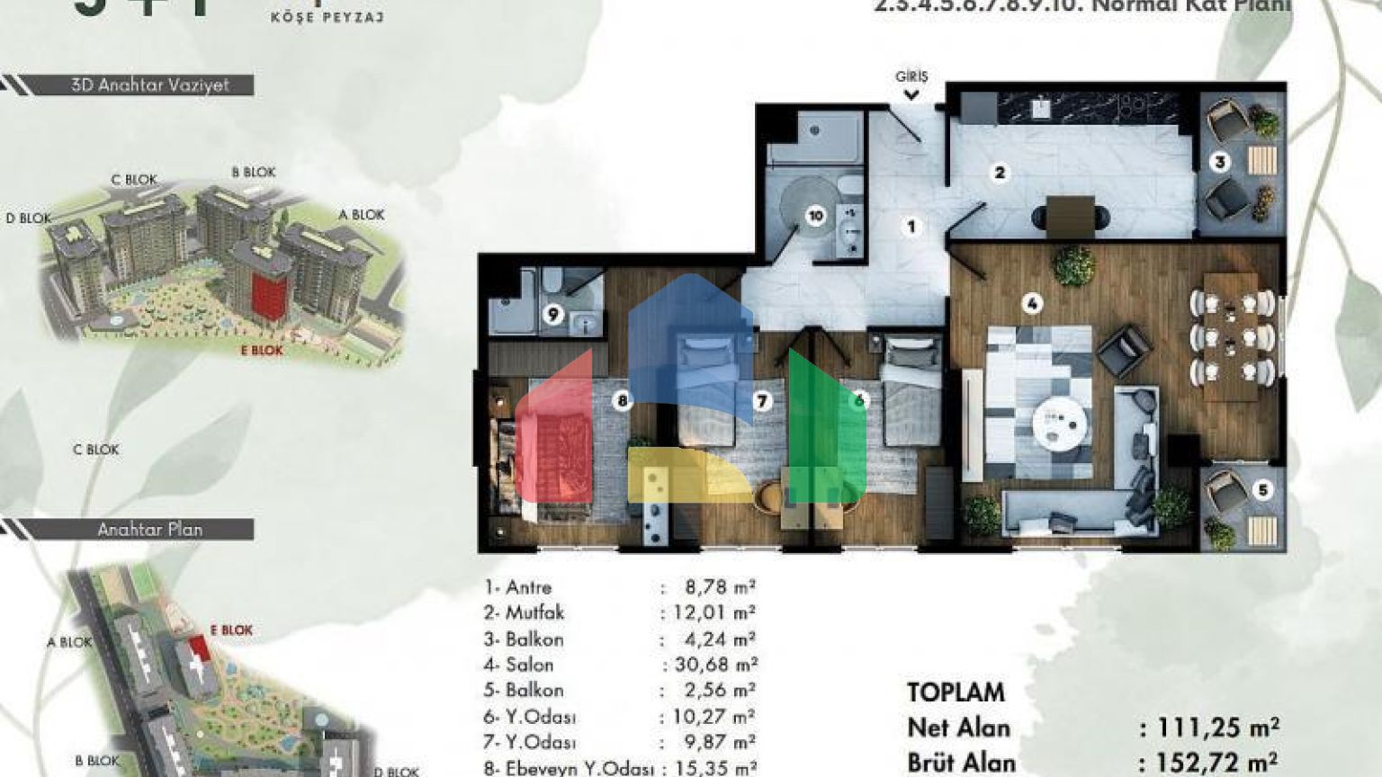 Квартира 4+1 в Стамбуле