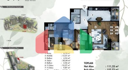 Квартира 4+1 в Стамбуле