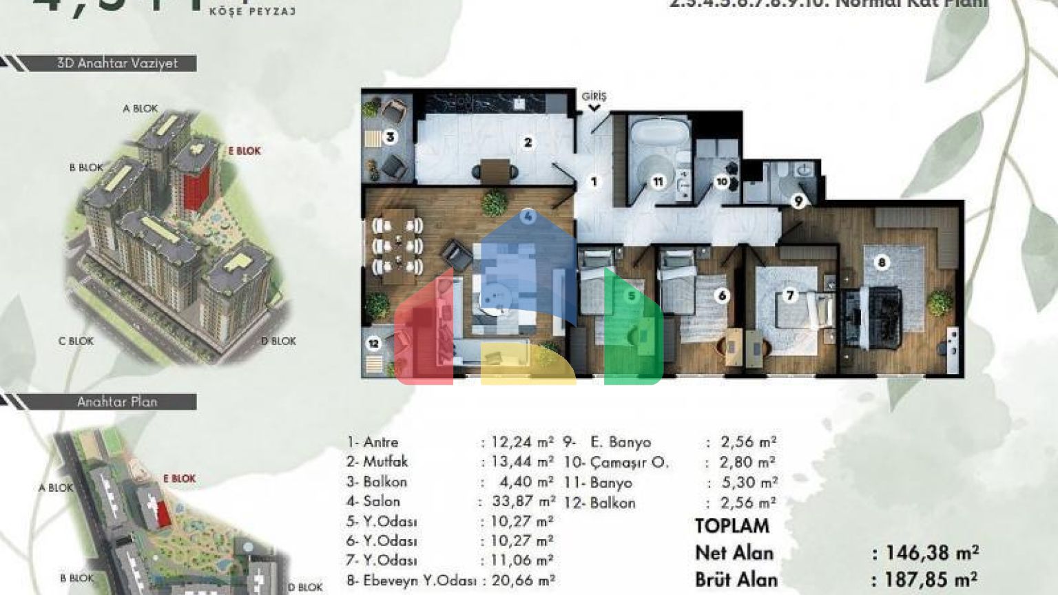 Квартира 4+1 в Стамбуле