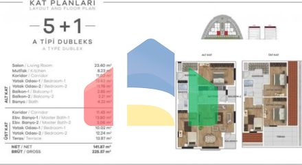 Квартира 1+1 в Стамбуле