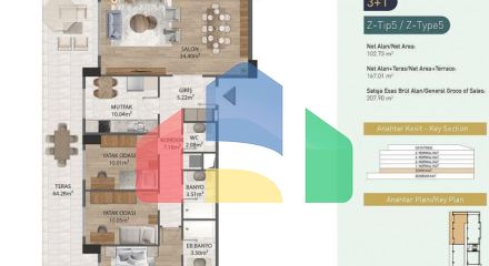 Квартира 1+1 в Стамбуле