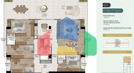 Квартира 1+1 в Стамбуле