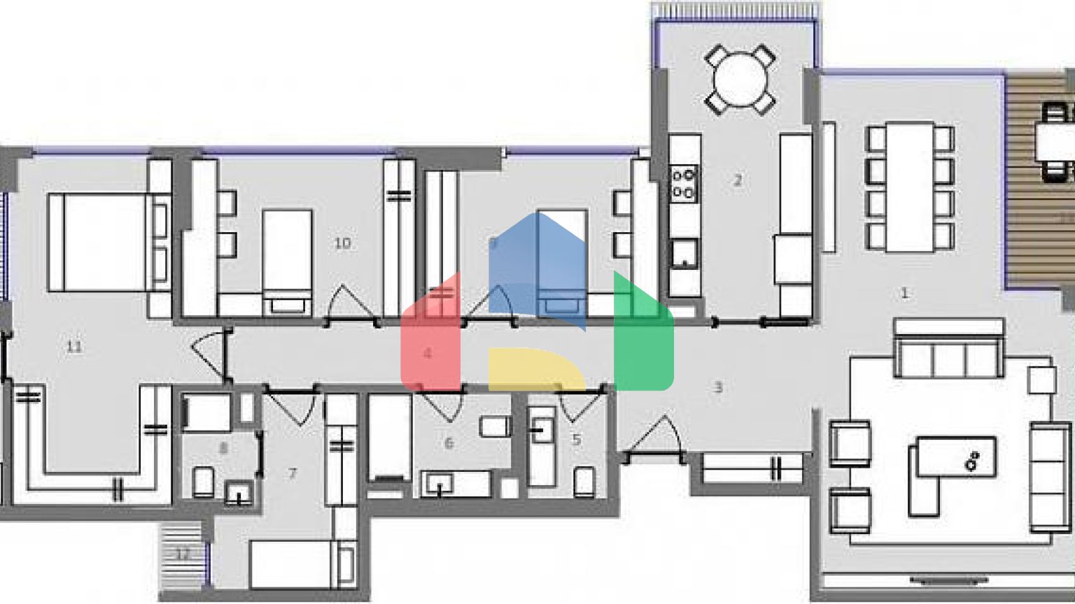 Квартира 4+1 в Стамбуле