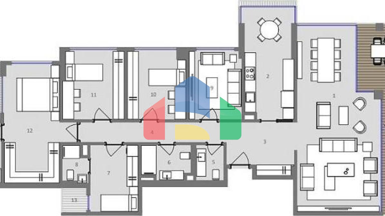Квартира 4+1 в Стамбуле