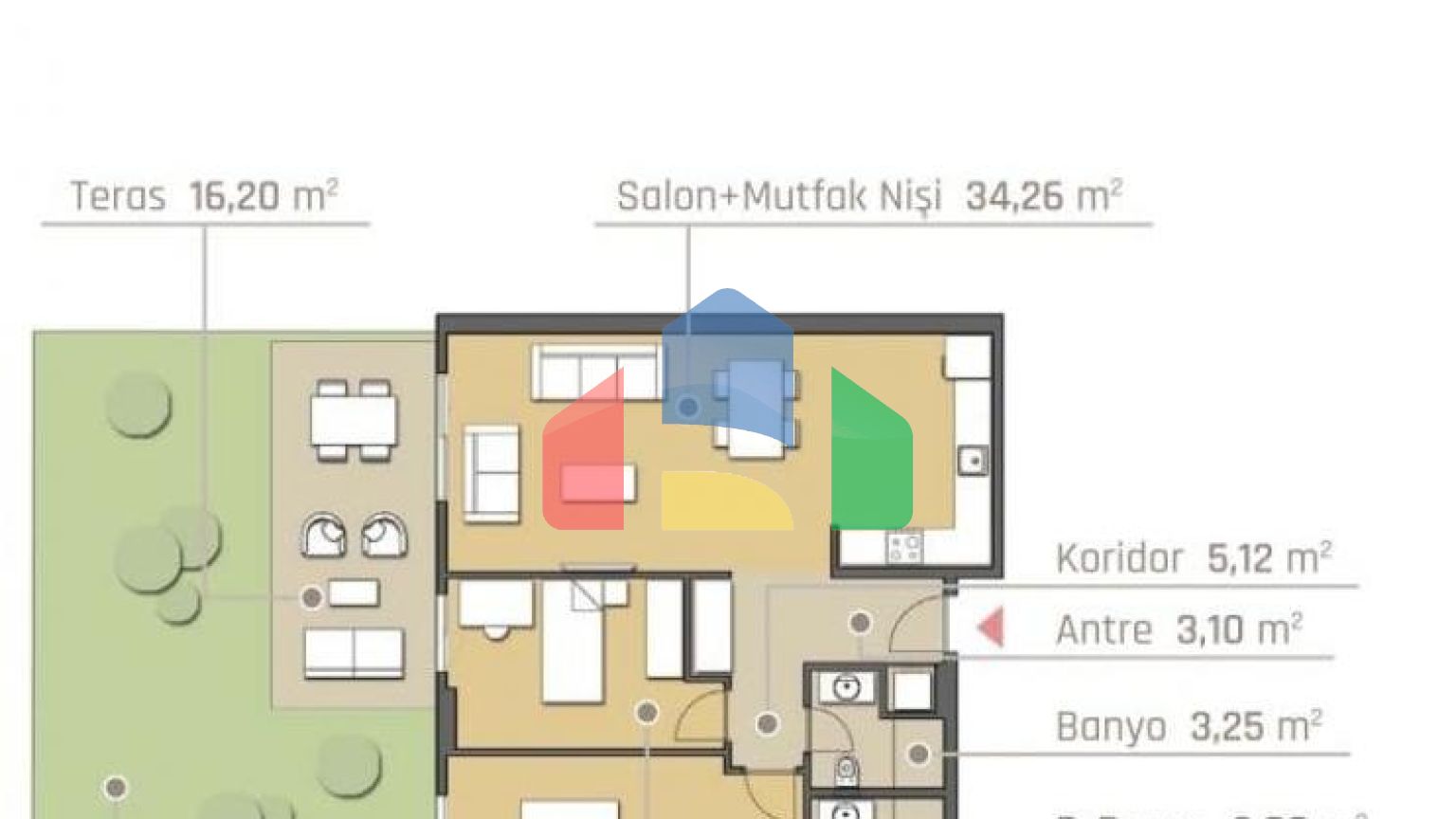 Квартира 1+1 в Стамбуле