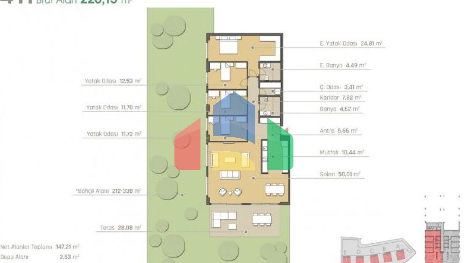 Квартира 1+1 в Стамбуле