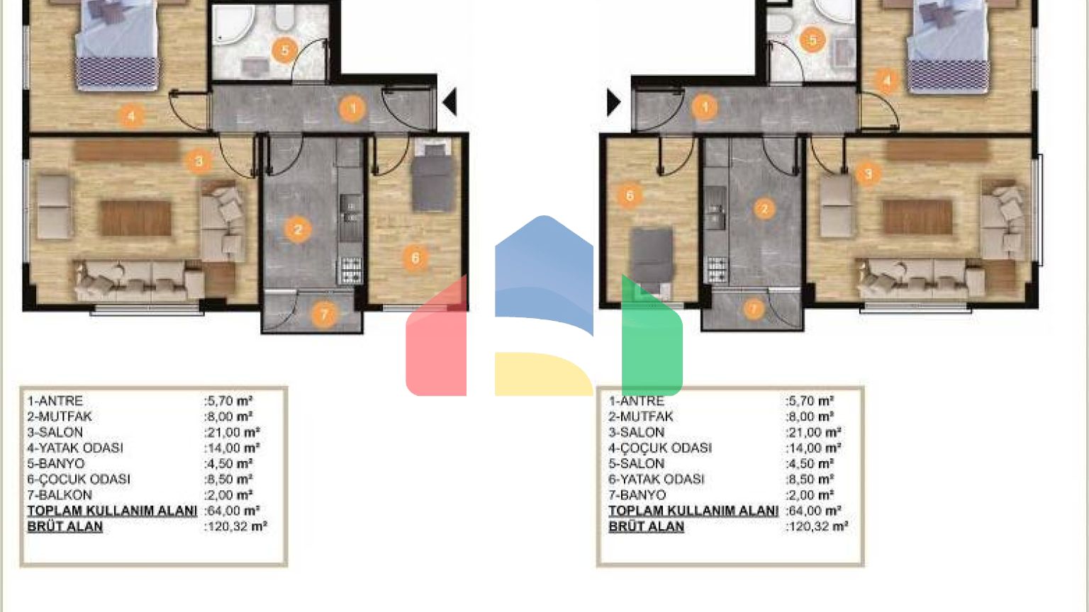 Квартира 2+1 в Стамбуле