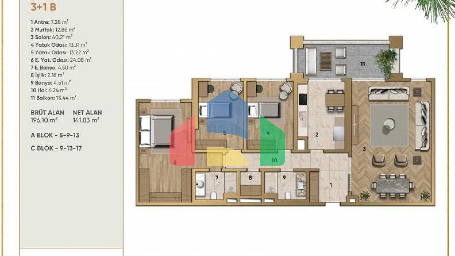 Квартира 5+1 в Стамбуле