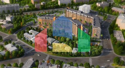 Житловий комплекс сімейної концепції, поруч з метро станцією