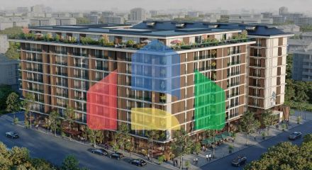 Квартира 2+1 с видом на море в Стамбуле