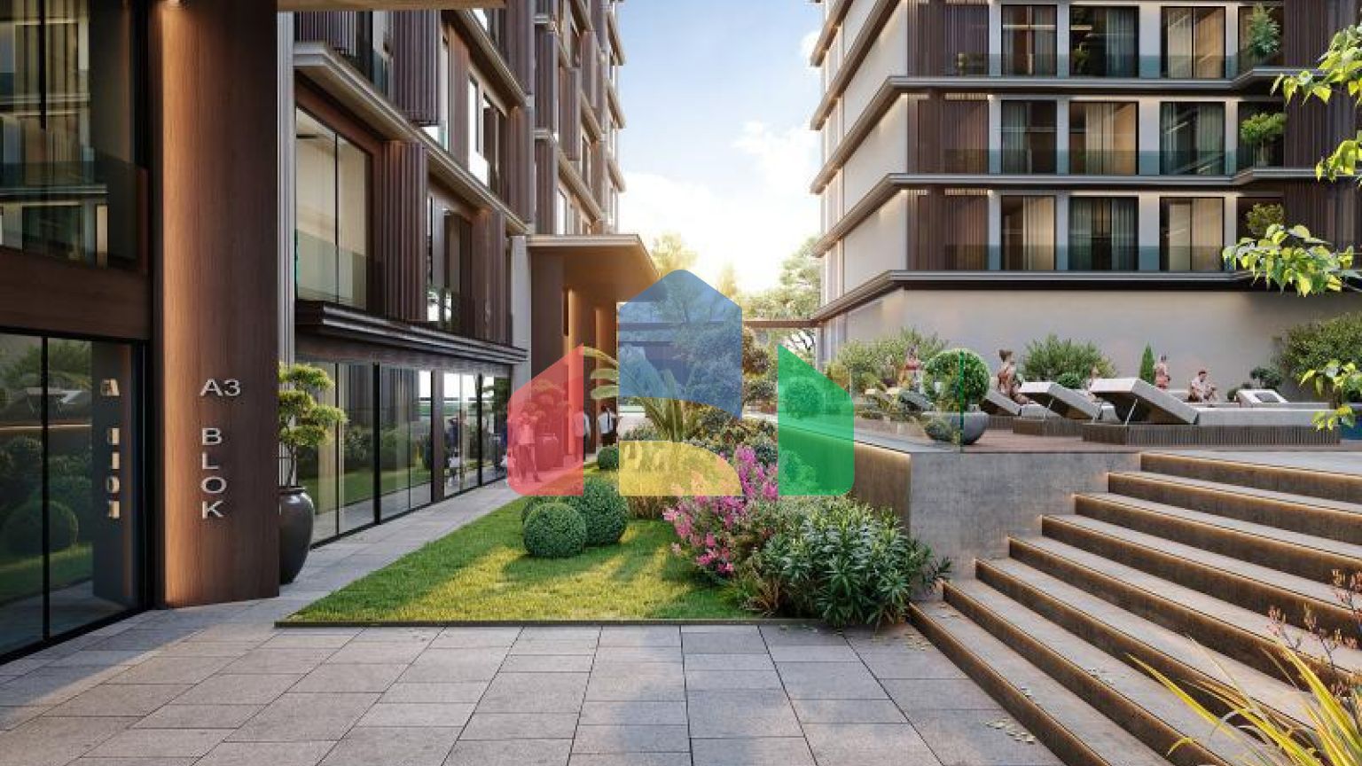 Квартира 2+1 с видом на море в Стамбуле