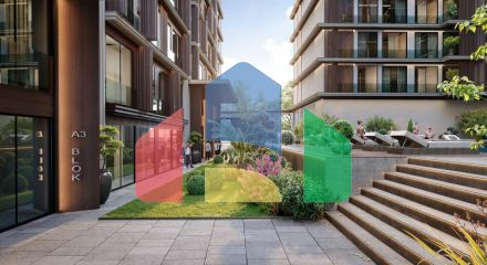 Квартира 2+1 с видом на море в Стамбуле