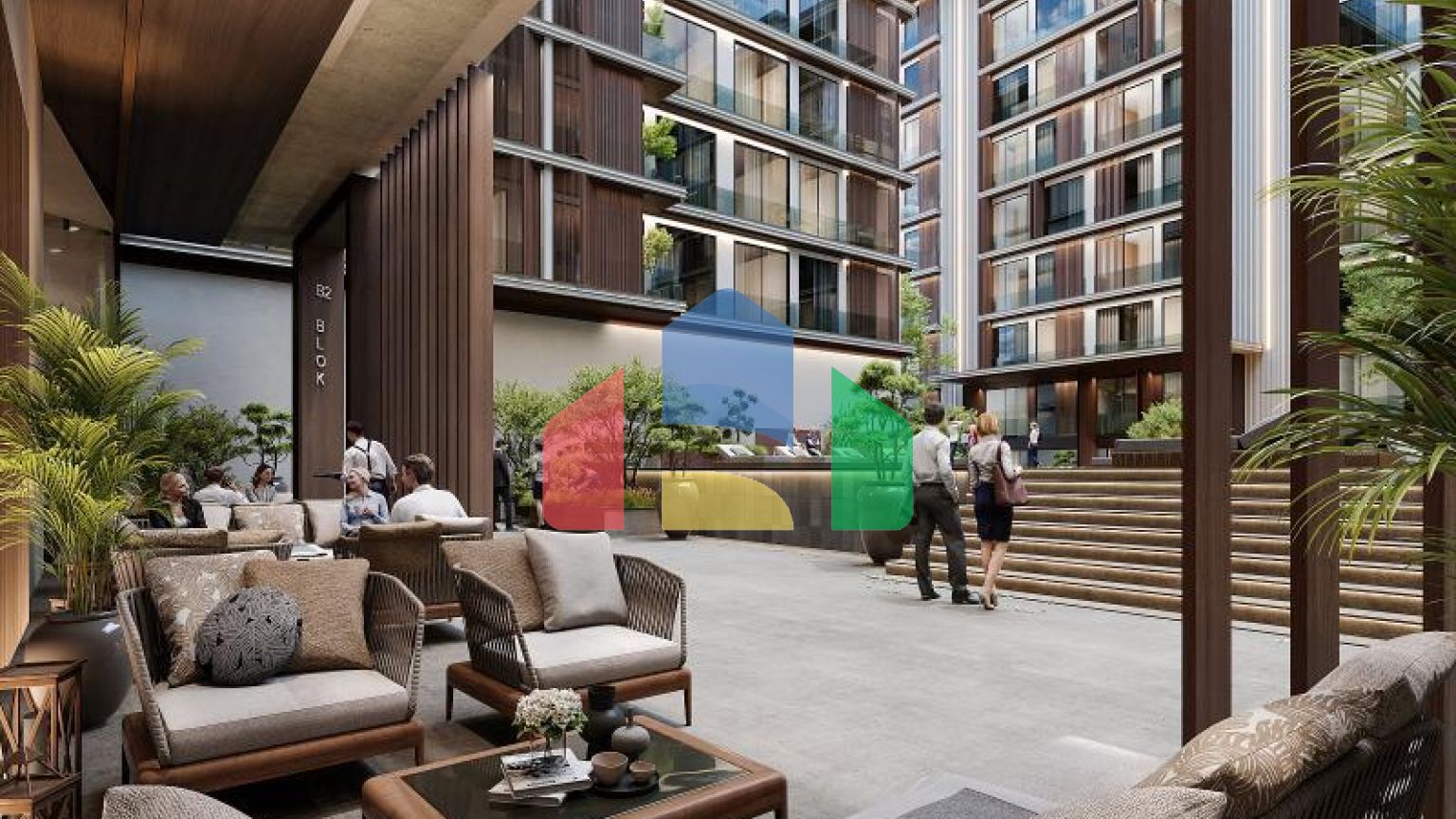 Квартира 2+1 с видом на море в Стамбуле