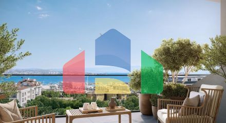 Квартира 2+1 с видом на море в Стамбуле