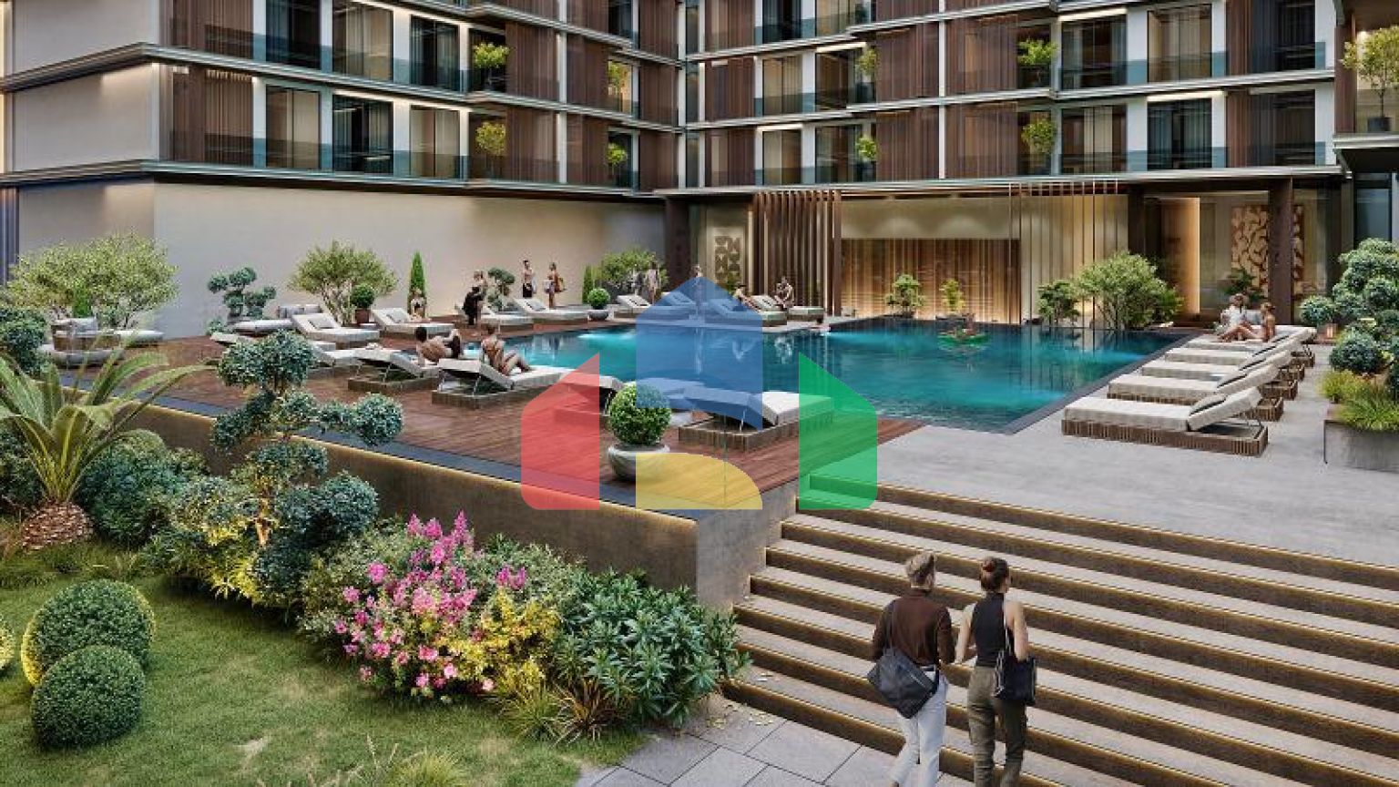 Квартира 2+1 с видом на море в Стамбуле