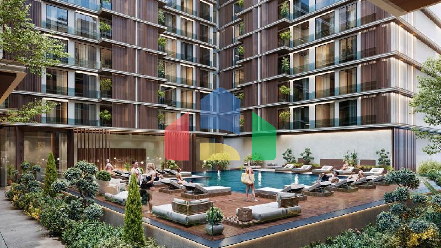 Квартира 2+1 с видом на море в Стамбуле