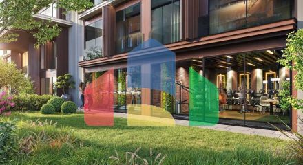 Квартира 2+1 с видом на море в Стамбуле