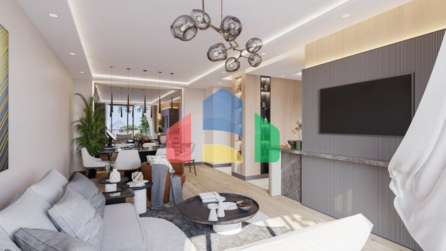 Квартира 2+1 с видом на море в Стамбуле