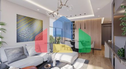 Квартира 2+1 с видом на море в Стамбуле