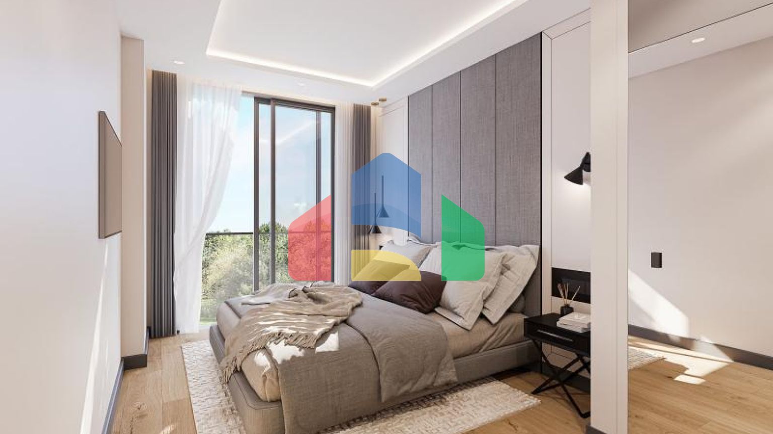 Квартира 2+1 с видом на море в Стамбуле