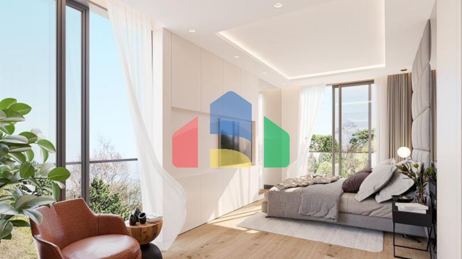 Квартира 2+1 с видом на море в Стамбуле