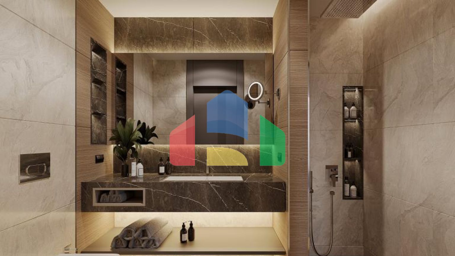 Квартира 2+1 с видом на море в Стамбуле