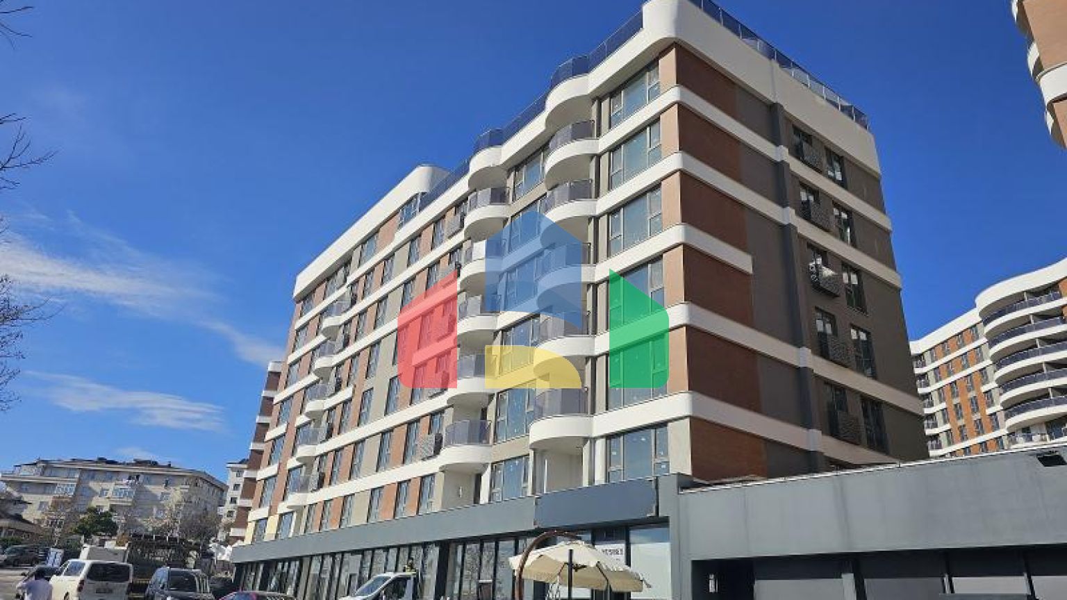 Квартира 1+1 с видом на море в Стамбуле