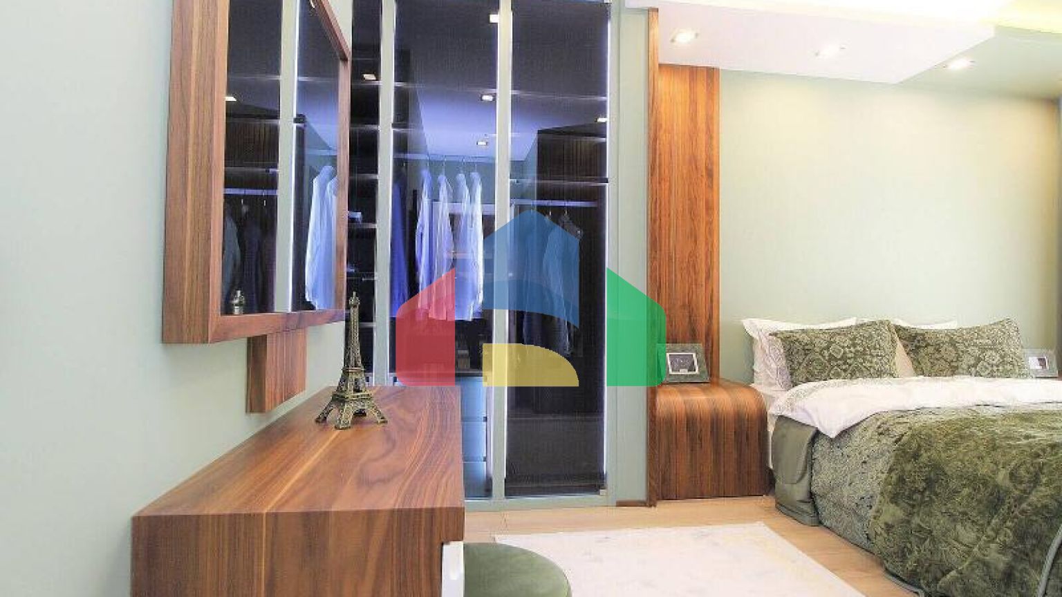 Квартира 1+1 с видом на море в Стамбуле