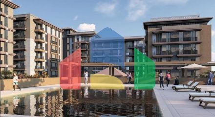 Квартира 3+1 с видом на море в Стамбуле