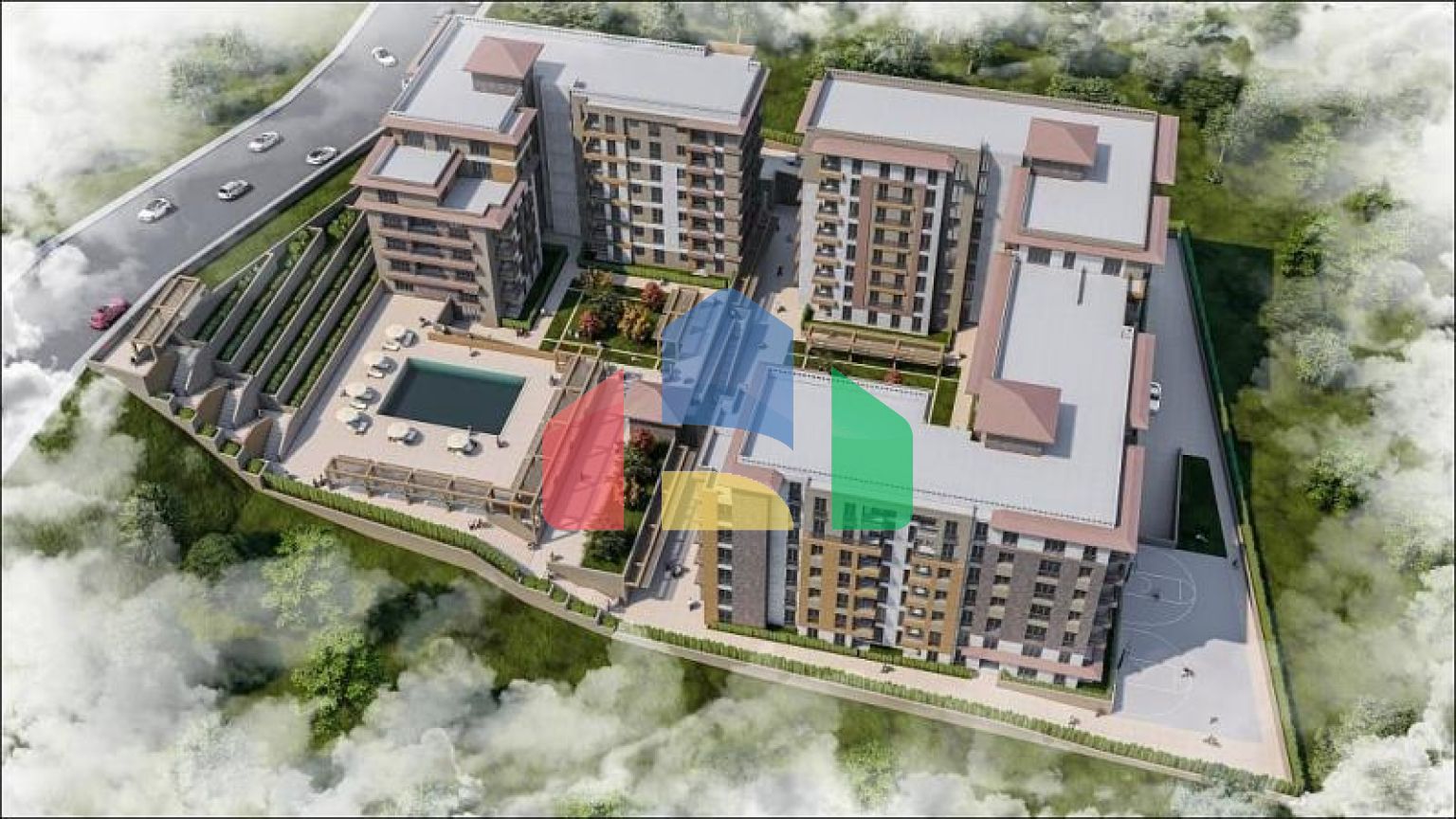 Квартира 3+1 с видом на море в Стамбуле