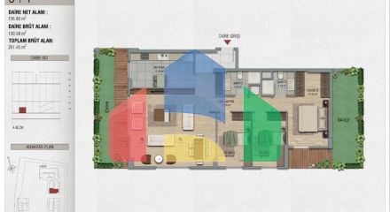 Квартира 3+1 с видом на море в Стамбуле