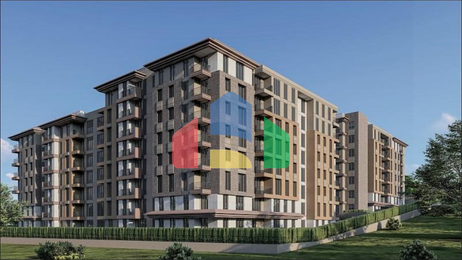 Квартира 2+1 с видом на море в Стамбуле