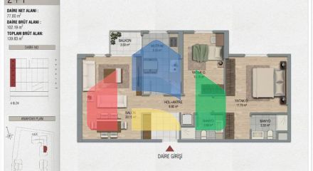 Квартира 2+1 с видом на море в Стамбуле