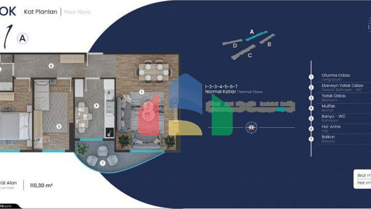 Квартира 3+1 в Стамбуле
