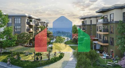 Квартира 3+1 с видом на море в Стамбуле