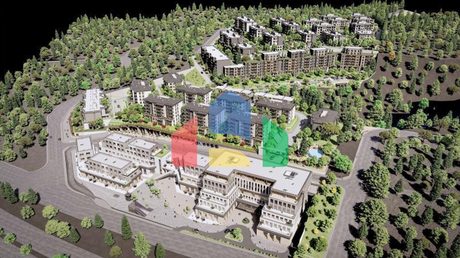Квартира 3+1 с видом на море в Стамбуле
