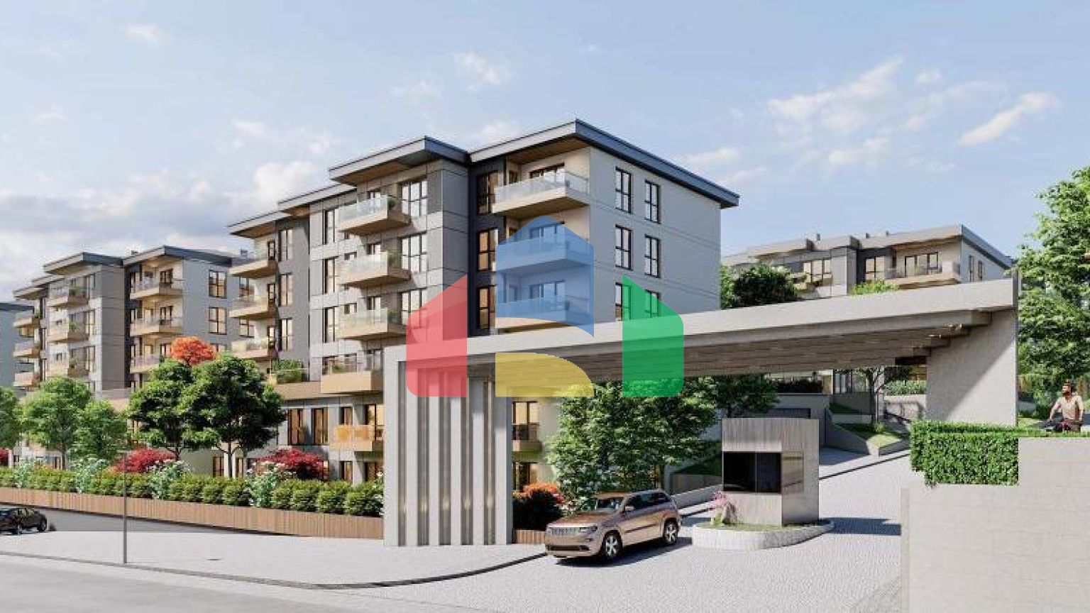 Квартира 3+1 с видом на море в Стамбуле