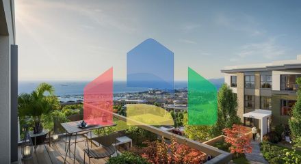 Квартира 3+1 с видом на море в Стамбуле