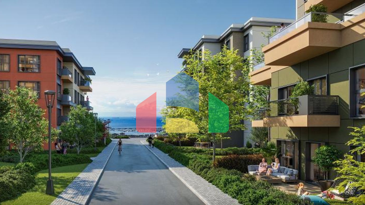 Квартира 3+1 с видом на море в Стамбуле