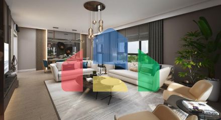 Квартира 3+1 с видом на море в Стамбуле