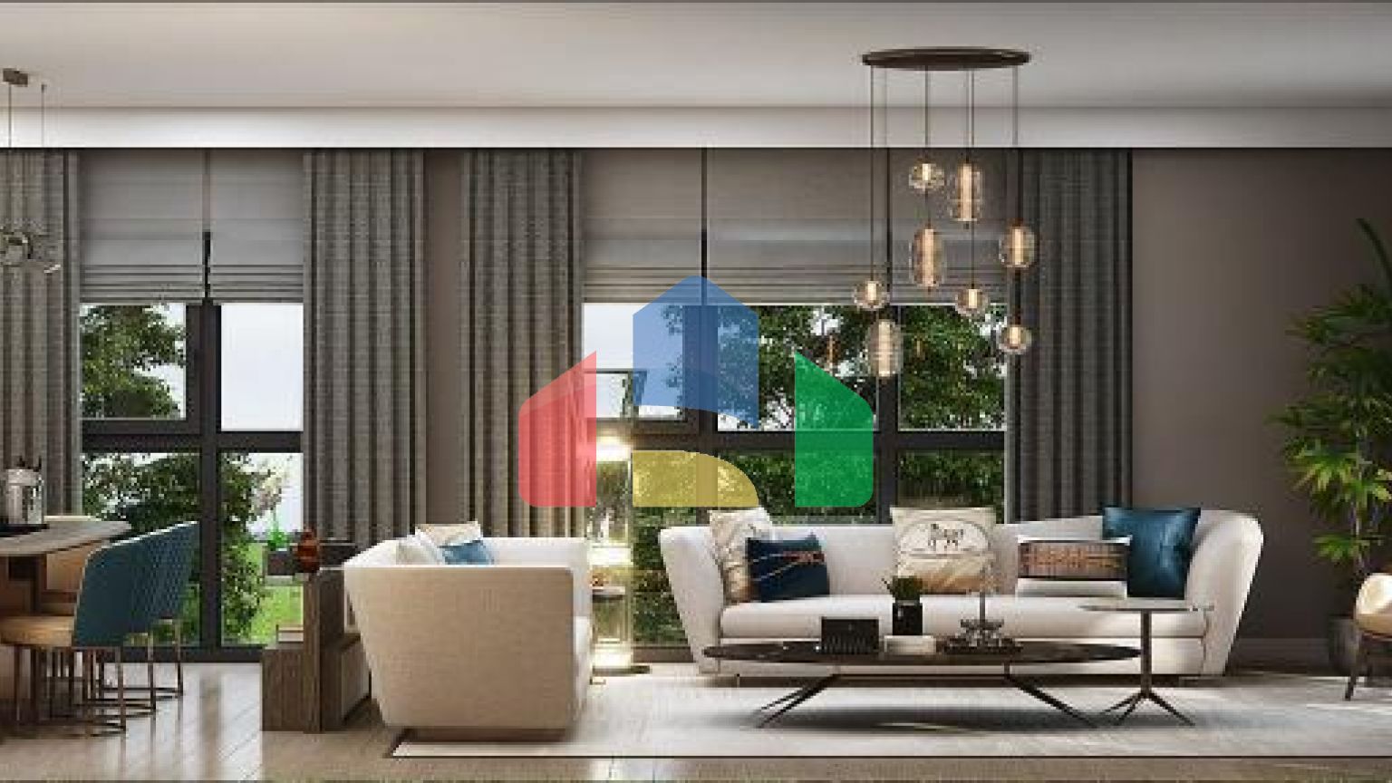 Квартира 3+1 с видом на море в Стамбуле