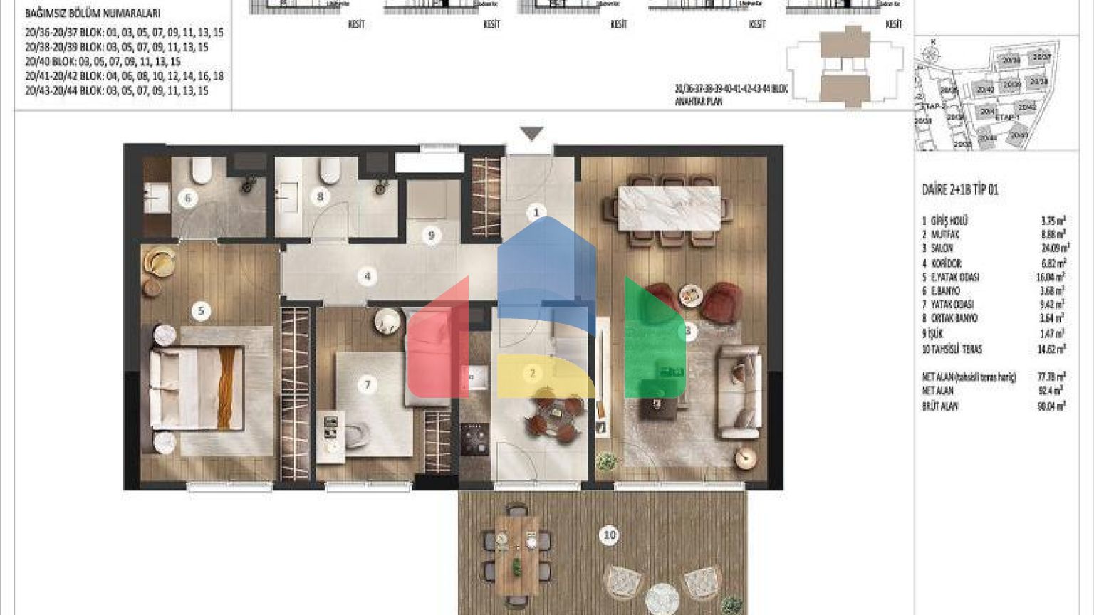 Квартира 3+1 с видом на море в Стамбуле