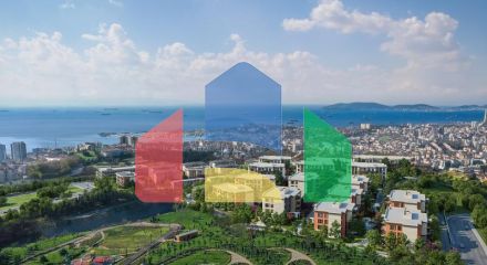 Квартира 2+1 с видом на море в Стамбуле