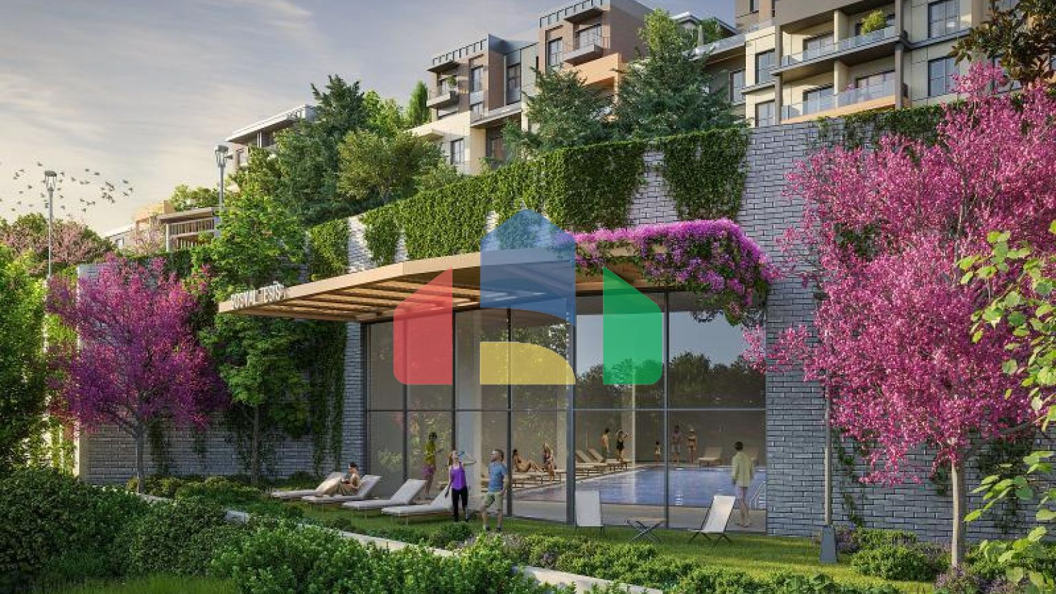 Квартира 2+1 с видом на море в Стамбуле