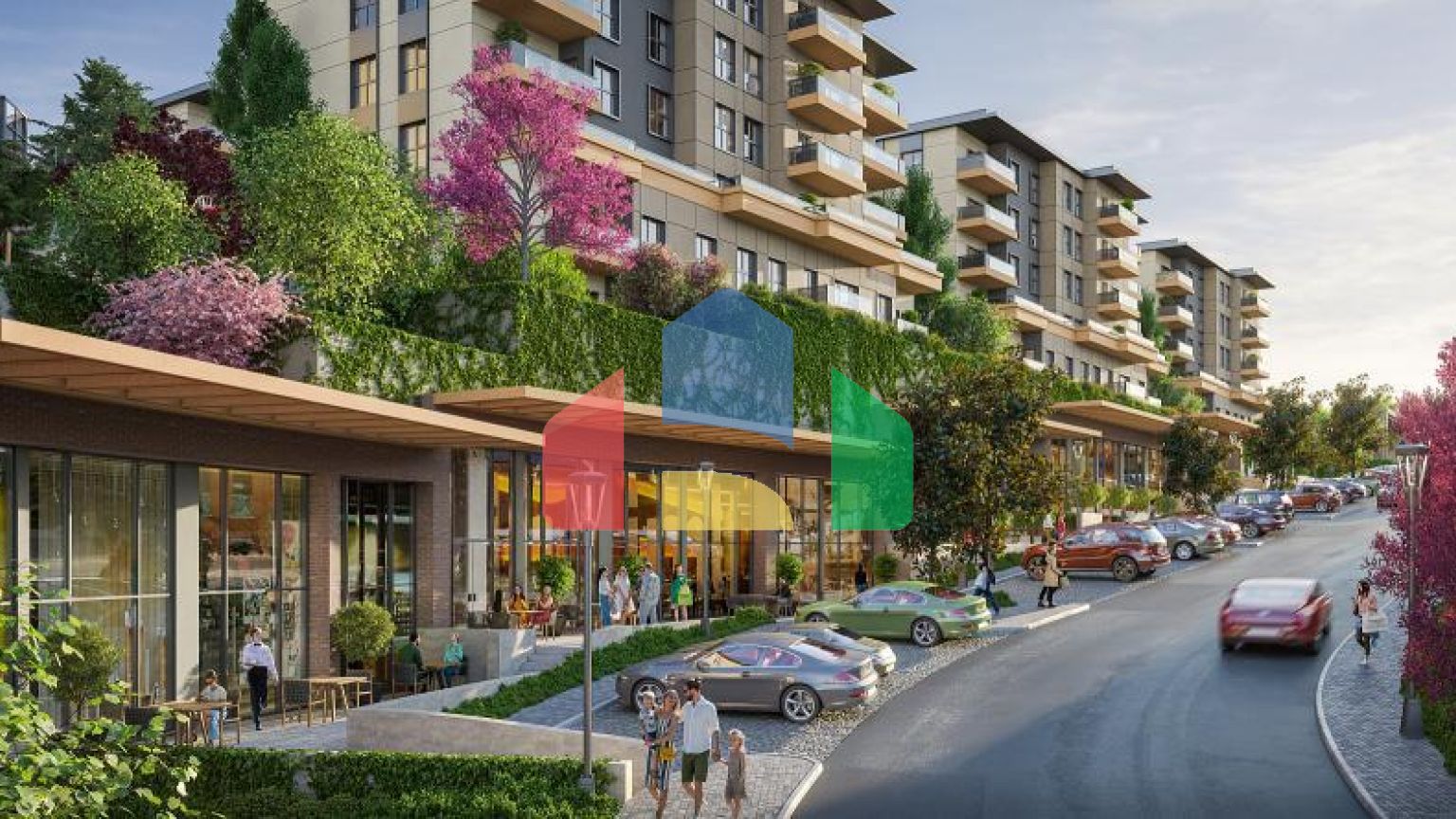 Квартира 2+1 с видом на море в Стамбуле