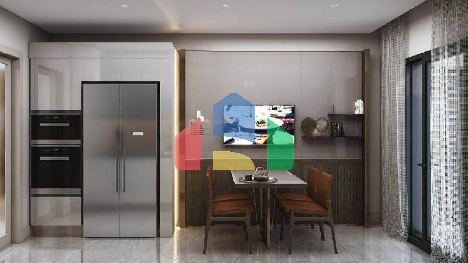 Квартира 2+1 с видом на море в Стамбуле