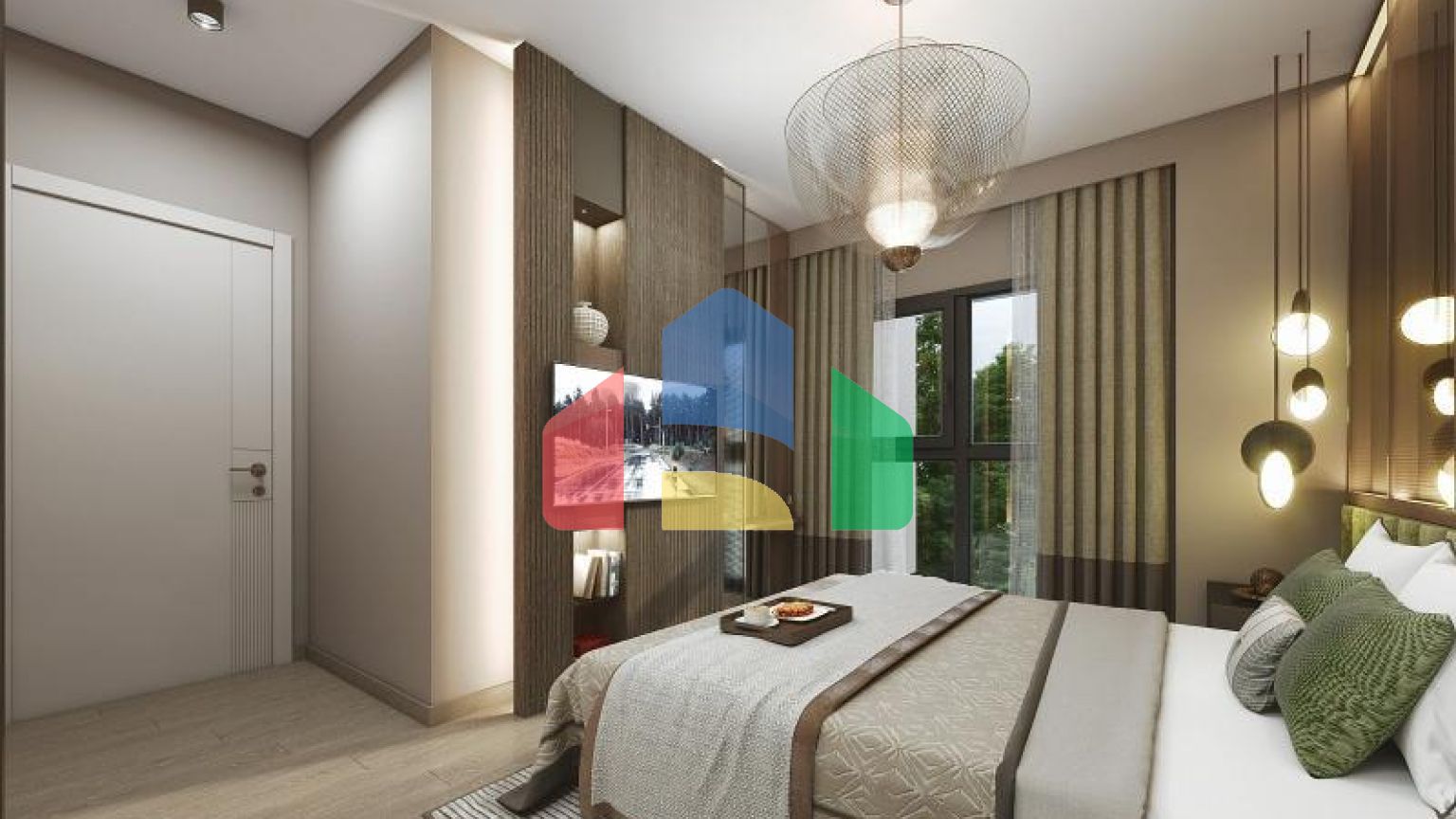 Квартира 2+1 с видом на море в Стамбуле