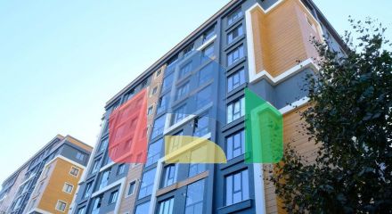 2+1 apartment in a new residential complex 2 minutes from the metro.